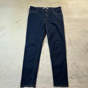 Woolrich Women’s Size 14 Dark Wash Straight Leg Jeans Stretch Denim Classic